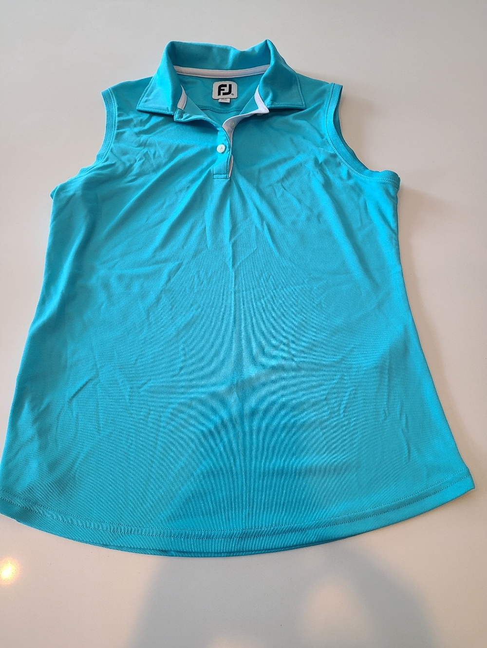FootJoy Teal Sleeveless Polo Tank Top in Size Medium
